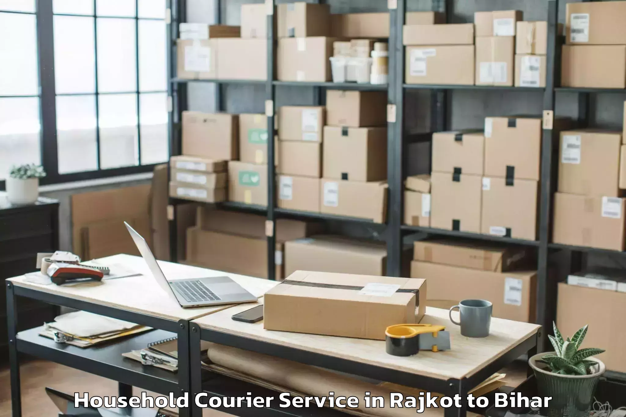 Reliable Rajkot to Madhipura Household Courier